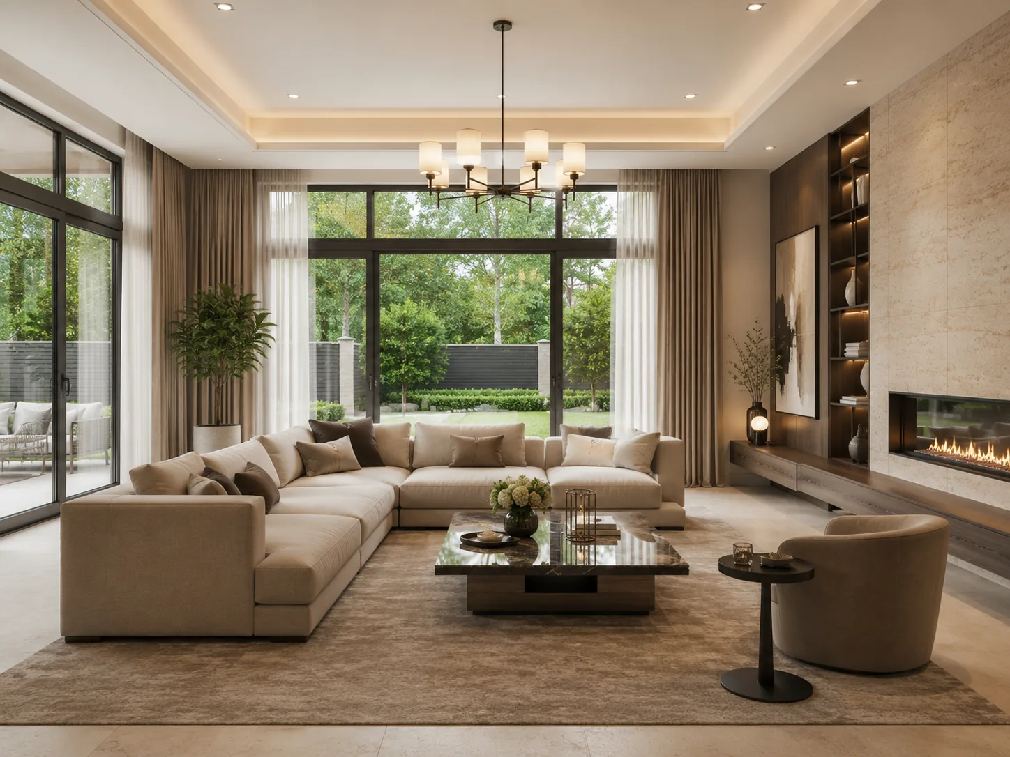 Дом Кабл — интерьер гостиной — миниатюра